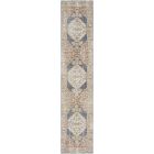 Nourison Home Astra Machine Washable ASW11 2'2" x 12' Denim Multicolor Runner Vintage Indoor Rug