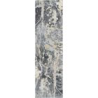Nourison Home Fusion FSS10 2'2" x 7'6" Grey Modern Indoor Rug