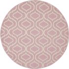 Nourison Home Jubilant JUB19 5'3" x Round Pink Contemporary Indoor Rug (Dropshippable)