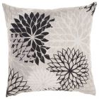 Nourison Home Aloha Indoor/Outdoor 20" x 20" Black White Throw Pillow