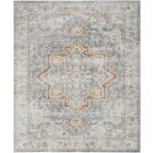 Nourison Home Astra Machine Washable ASW12 9' x 12' Denim Multicolor Rectangle Vintage Indoor Rug