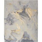 Nourison Home Prismatic PRS28 7'9" x 9'9" Grey/Gold Modern Indoor Rug (Dropshippable)