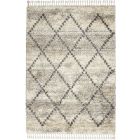 Nourison Home Oslo Shag OSL01 5'3" x 7'9" Ivory/Grey Shag Indoor Rug (Dropshippable)