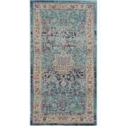 Nourison Home Vintage Kashan VKA01 2' x 4' Blue Vintage Indoor Rug (Dropshippable)