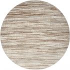 Nourison Home Elation ETN01 7'10" x Round Ivory Grey Modern Indoor Rug (Dropshippable)