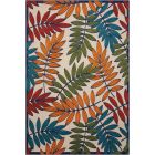 Nourison Home Aloha ALH18 5'3" x 7'5" Multicolor Rectangle Tropical Rug