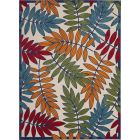 Nourison Home Aloha ALH18 7' x 10' Multicolor Rectangle Tropical Rug
