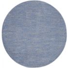 Nourison Home Essentials NRE01 6' x Round Blue/Grey Outdoor Rug (Dropshippable)