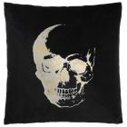 Nourison Home Sofia Metallic Skull 20" x 20" Black Indoor Throw Pillow