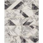 Nourison Home Elation ETN11 7'10" x 9'10" Ivory Grey Modern Indoor Rug (Dropshippable)