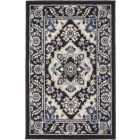 Nourison Home Passion PSN33 1'10" x 2'10" Black Ivory Bohemian Indoor Rug (Dropshippable)