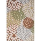 Nourison Home Aloha ALH05 5'3" x 7'5" Ivory Multicolor Rectangle Outdoor Rug