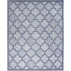 Nourison Home Easy Care NES01 8' x 10' Denim Blue Modern Rug (Dropshippable)