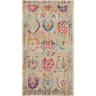 Nourison Home Vintage Kashan VKA04 2' x 4' Ivory/Multicolor Vintage Indoor Rug (Dropshippable)