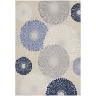 Nourison Home Aloha ALH29 7'10" x 10'6" Blue/Grey Rectangle Modern Rug