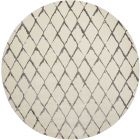 Nourison Home Twilight TWI15 8' x Round Ivory/Grey Modern Indoor Rug (Dropshippable)