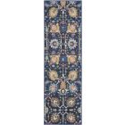 Nourison Home Passion PSN01 1'10" x 6' Navy Bohemian Indoor Rug