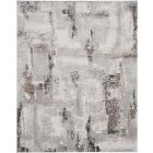 Nourison Home Elation ETN06 9' x 12' Grey Ivory Modern Indoor Rug (Dropshippable)