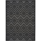 Nourison Home Versatile NRV01 4' x 6' Charcoal/Black Modern Rug (Dropshippable)