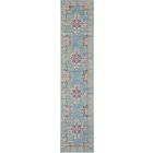 Nourison Home Passion PSN03 2'2" x 10' Light Blue Bohemian Indoor Rug (Dropshippable)