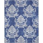 Nourison Home Whimsicle WHS11 8' x 10' Navy Ivory Farmhouse Indoor Rug (Dropshippable)