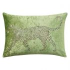 Nourison Home Sofia Metallic Leopard 14" x 20" Lime Indoor Throw Pillow