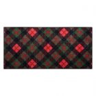 Nourison Home Pet Beds & Houses Paw Print Pattern 14" x 14" Black Indoor Throw Pillow