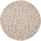 Nourison Home Jubilant JUB09 5'3" x Round Ivory/Pink Vintage Indoor Rug (Dropshippable)