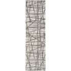 Nourison Home Desire DSR03 2'3" x 7'6" Grey Silver Modern Indoor Rug (Dropshippable)