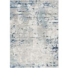Nourison Home Quarry QUA01 6' x 9' Ivory Grey Blue Modern Indoor Rug (Dropshippable)