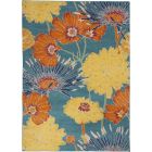 Nourison Home Allur ALR06 5'3" x 7'3" Turquoise Multicolor Rectangle Contemporary Indoor Rug