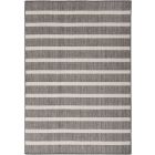 Nourison Home Positano POS03 7' x 10' Charcoal Ivory Modern Rug (Dropshippable)