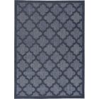 Nourison Home Easy Care NES01 5' x 7' Navy Blue Modern Rug (Dropshippable)