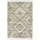 Nourison Home Oslo Shag OSL02 4' x 6' Ivory/Grey Shag Indoor Rug (Dropshippable)