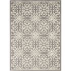 Nourison Home Jubilant JUB06 5'3" x 7'3" Ivory/Grey Farmhouse Indoor Rug (Dropshippable)