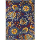 Nourison Home Aloha ALH17 9' x 12' Navy Multicolor Rectangle Outdoor Rug (Dropshippable)