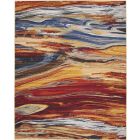 Nourison Home Chroma CRM04 7'9" x 9'9" Lava Flow Modern Indoor Rug (Dropshippable)