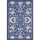 Nourison Home Whimsicle WHS10 2' x 3' Navy Multicolor Farmhouse Indoor Rug (Dropshippable)