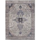 Nourison Home Grand Washables GRW05 5'3" x 7'3" Ivory Blue Vintage Indoor Rug (Dropshippable)