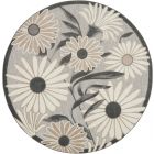 Nourison Home Aloha ALH33 7'10" x Round Beige Contemporary Rug