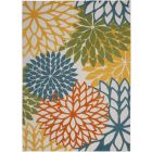 Nourison Home Aloha ALH05 7'10" x 10'6" Turquoise Multicolor Rectangle Tropical Rug