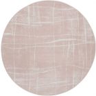Nourison Home Whimsicle WHS09 5' x Round Pink Ivory Modern Indoor Rug (Dropshippable)
