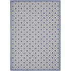 Nourison Home Aloha ALH26 9'6" x 13' Blue/Grey Rectangle Modern Rug (Dropshippable)