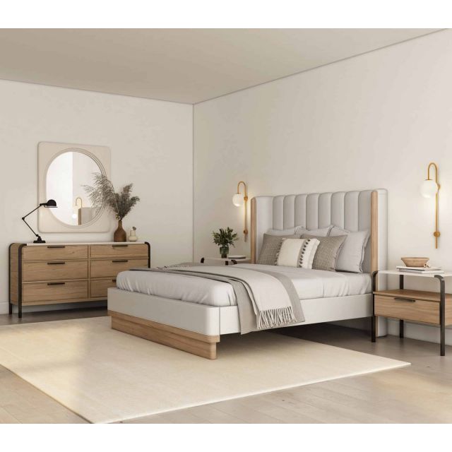 A.R.T. Furniture Portico California King Upholstered Shelter Bedroom Set