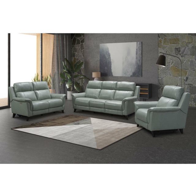 Barcalounger Kester Power Reclining Sofa Set With Head Rests - Lorenzo Mint