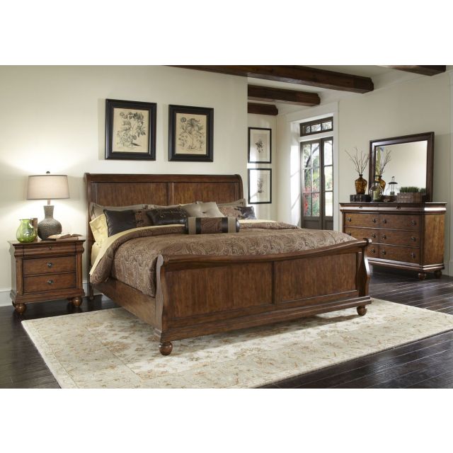 Liberty Furniture Rustic Traditions King Sleigh Bedroom Set #589-BR-KSL
