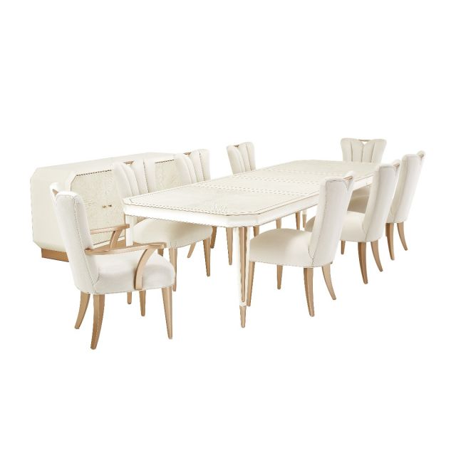 AICO Michael Amini La Rachelle Rectangular Dining Set