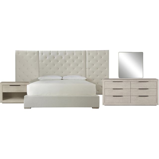 Universal Furniture Modern Brando Bedroom Set with Panels, King