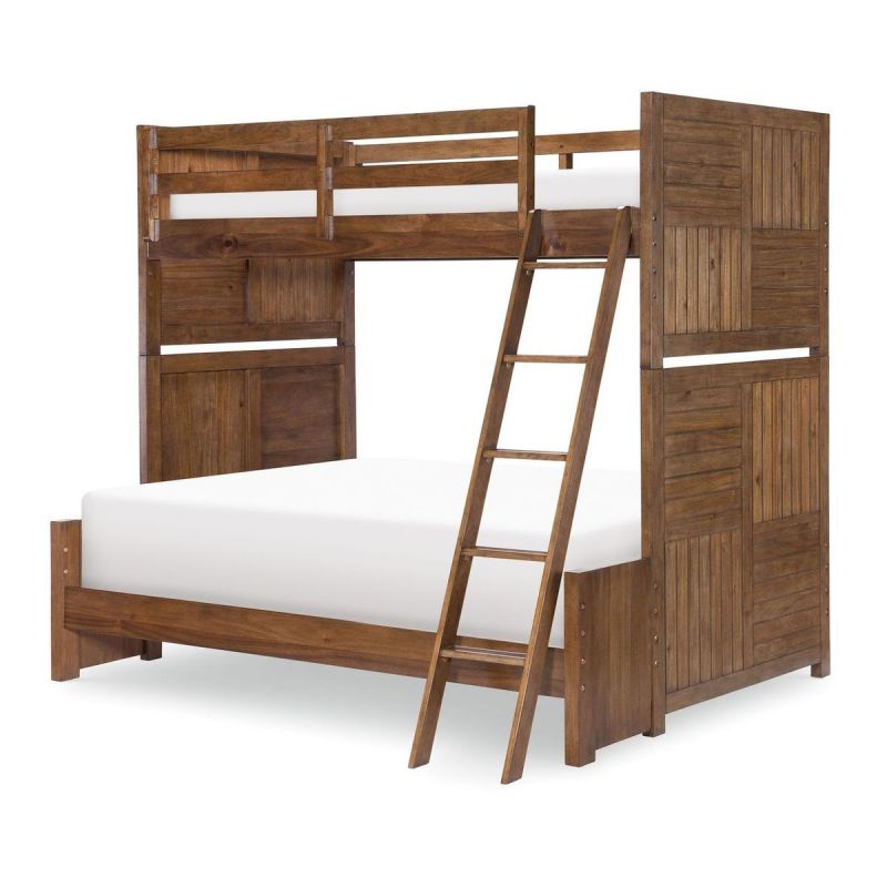 Legacy Classic Kids Summer Camp Bunk Bed Brown Twin Full Unlimited Furniture