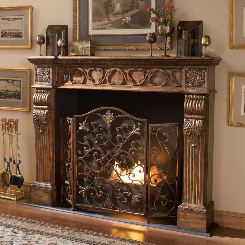 Ambella Home Rockefeller 3-Panel Fireplace Screen - Thumbnail 2